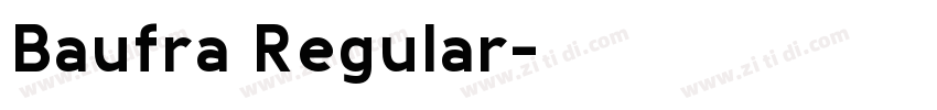 Baufra Regular字体转换